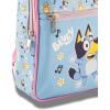 Fast Forward Bluey Mini Backpack for Kids & Adults | 10″ PU Leather Bluey Backpack Purse Featuring Bluey | Toddler Travel Bag, Small Backpack Bookbag for School, Travel, or Everyday Use | Ages 3+(Bluey – Blue and Pink)
