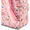Fast Forward Bluey Mini Backpack for Kids & Adults | 10″ PU Leather Bluey Backpack Purse Featuring Bluey | Toddler Travel Bag, Small Backpack Bookbag for School, Travel, or Everyday Use | Ages 3+(Hello Kitty)