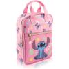 Fast Forward Bluey Mini Backpack for Kids & Adults | 10″ PU Leather Bluey Backpack Purse Featuring Bluey | Toddler Travel Bag, Small Backpack Bookbag for School, Travel, or Everyday Use | Ages 3+(Stitch)