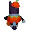Gemmy Bluey Halloween Inflatable, 3.5 Ft Tall Lighted Bluey in Jack O’ Lantern Costume Yard Decoration, Outdoor Decor with Stakes and Tethers