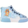 Ground Up Bluey Sneakers for Kids – Unisex High-top Bluey and Bingo Shoes with a Side Zipper so They Slip on!(Blue)