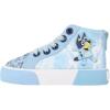 Ground Up Bluey Sneakers for Kids – Unisex High-top Bluey and Bingo Shoes with a Side Zipper so They Slip on!(Blue)