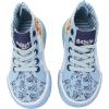 Ground Up Bluey Sneakers for Kids – Unisex High-top Bluey and Bingo Shoes with a Side Zipper so They Slip on!(Blue)
