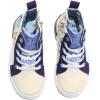 Ground Up Bluey Sneakers for Kids – Unisex High-top Bluey and Bingo Shoes with a Side Zipper so They Slip on!(Blue/White)