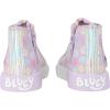 Ground Up Bluey Sneakers for Kids – Unisex High-top Bluey and Bingo Shoes with a Side Zipper so They Slip on!(Lilac)