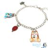 LUV HER Bluey 7″ Bracelet with Metal Charms – Bluey & Bingo – Ages 3+(Style 6)