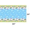 Unique Bluey Birthday Party Supplies – Rectangular Plastic Table Covers (Pack of 2) and Sticker(2)
