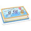 DecoSet® Bluey Dance Mode Cake Toppers, 3 Piece Cake Decoration With Bluey And Bingo Figurines and Muffin & Socks Poly Pic, For Birthday, Parties, Celebration(Cake Decoration)