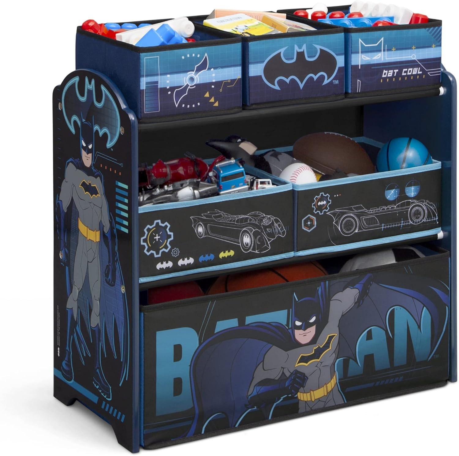imageDelta Children Bluey Design amp Store 6 Bin Toy Storage Organizer Greenguard Gold Certified BlueBatman