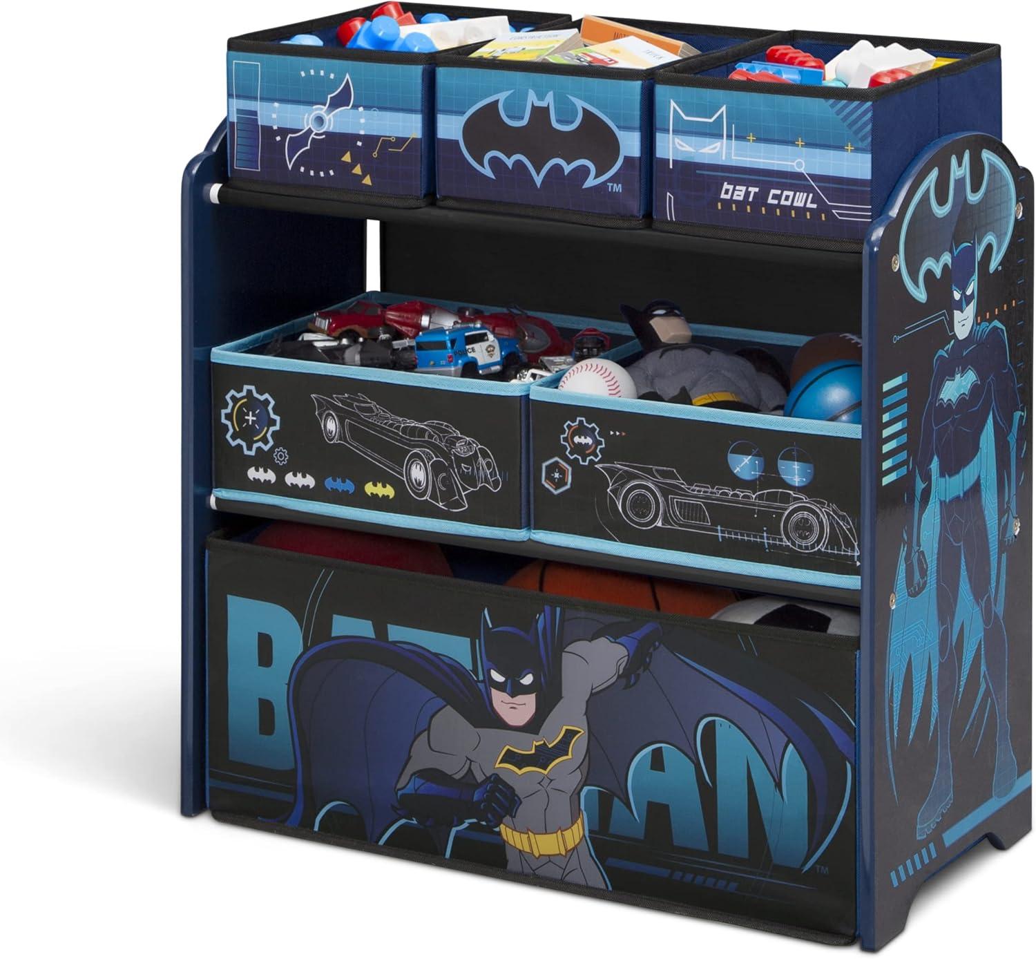 imageDelta Children Bluey Design amp Store 6 Bin Toy Storage Organizer Greenguard Gold Certified BlueBatman