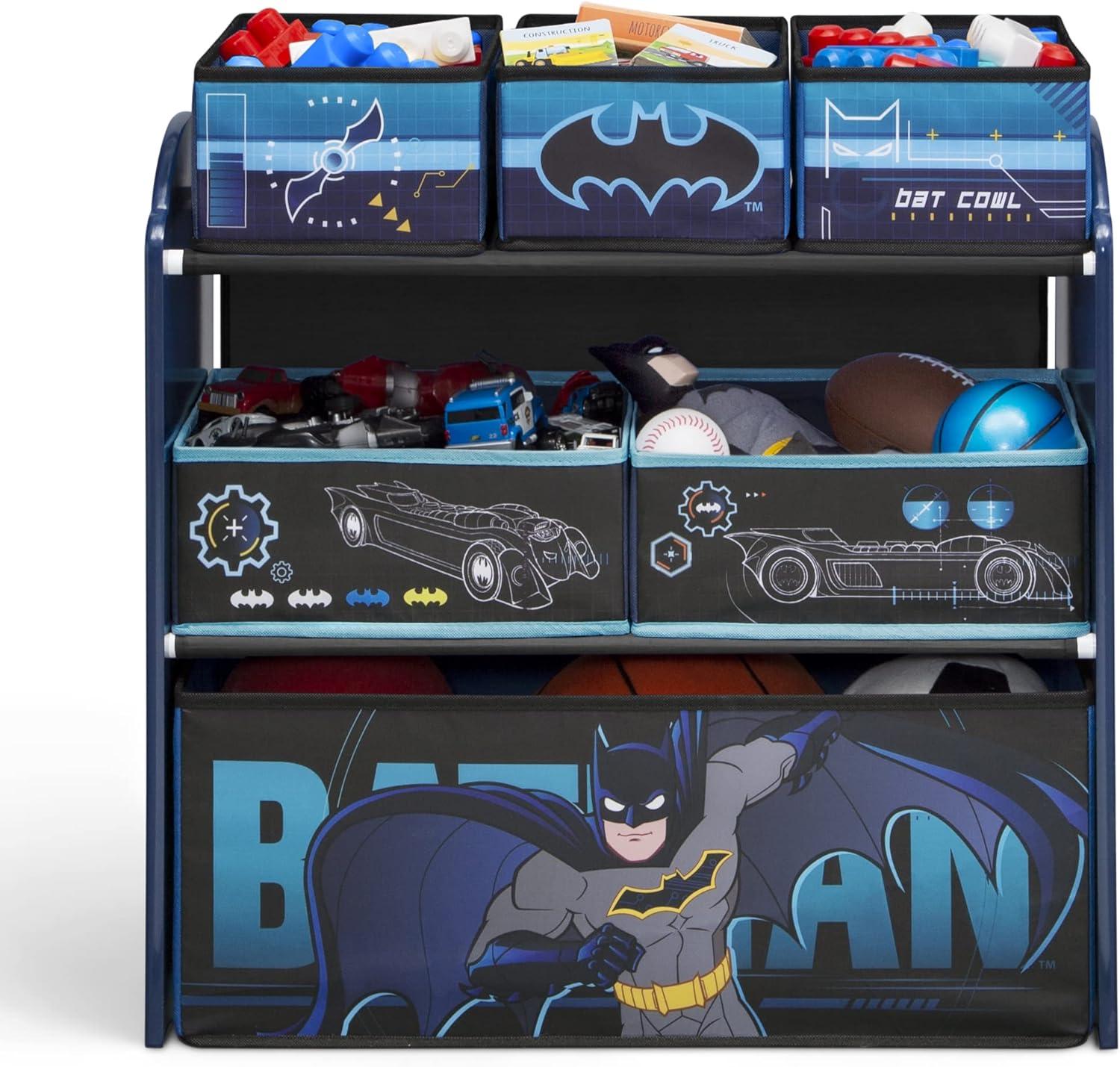 imageDelta Children Bluey Design amp Store 6 Bin Toy Storage Organizer Greenguard Gold Certified BlueBatman