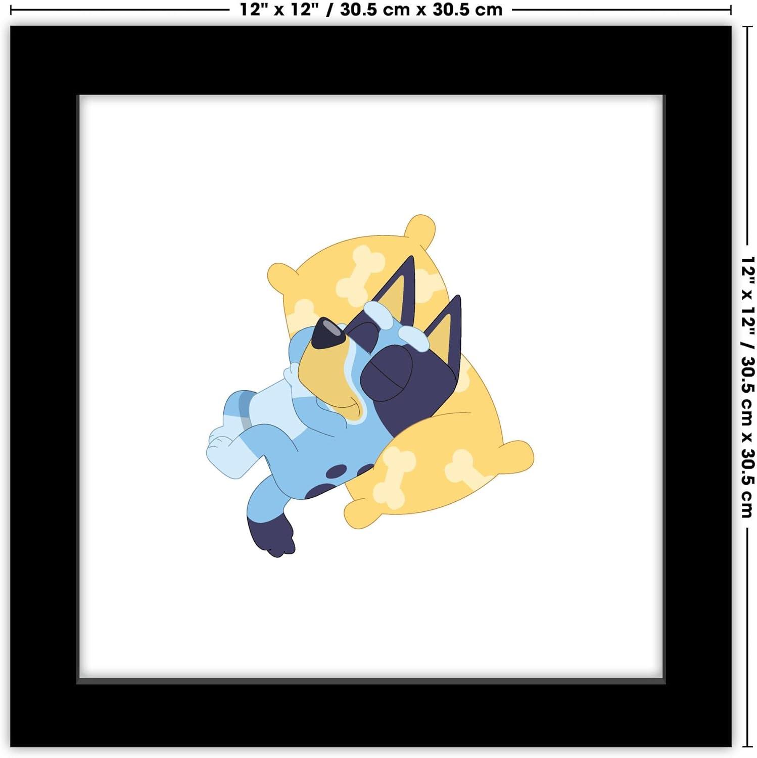 imageTrends International Gallery Pops Bluey Sweet Dreams Wall Art Wall Poster 1200 x 1200 White Frame VersionBlack Frame Version