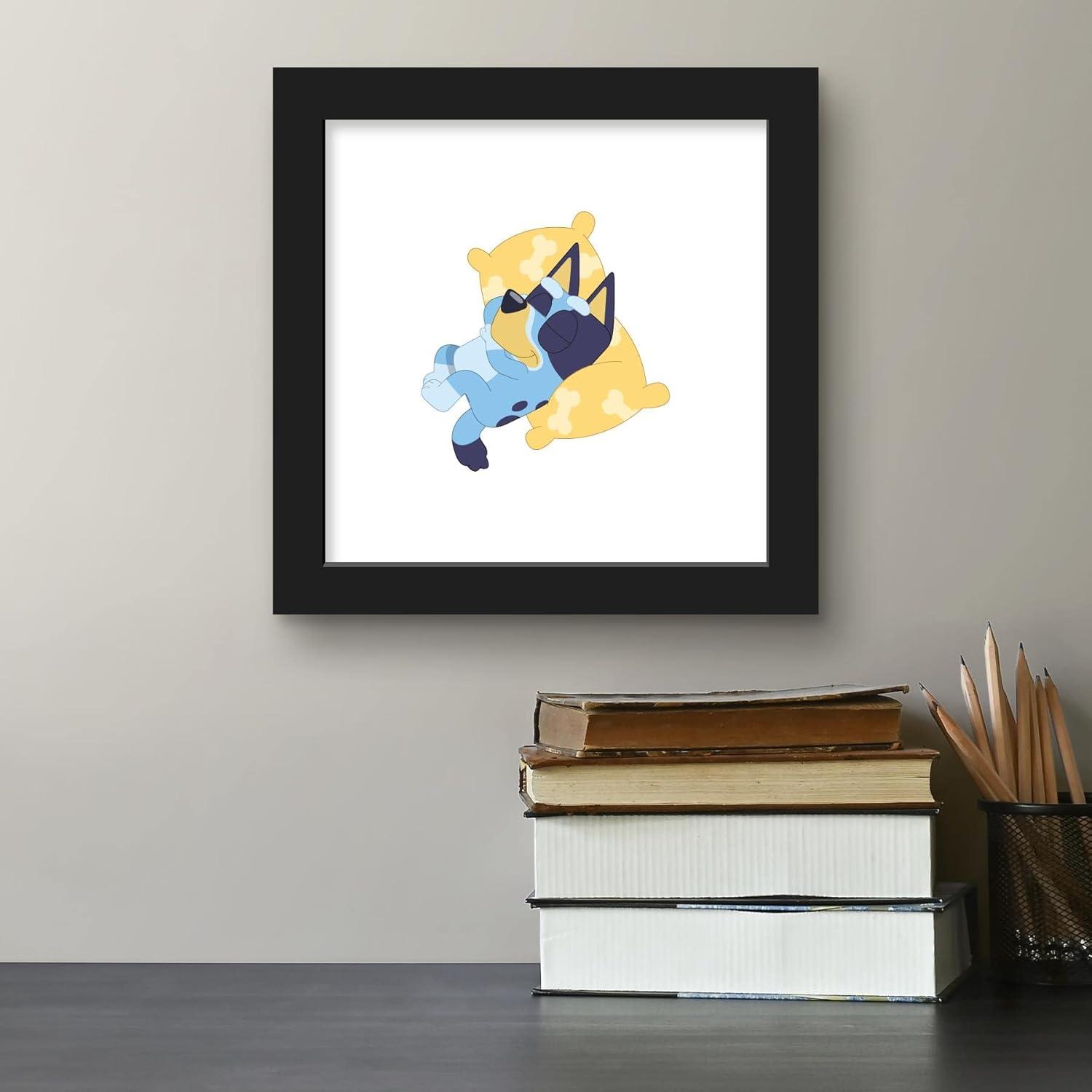 imageTrends International Gallery Pops Bluey Sweet Dreams Wall Art Wall Poster 1200 x 1200 White Frame VersionBlack Frame Version