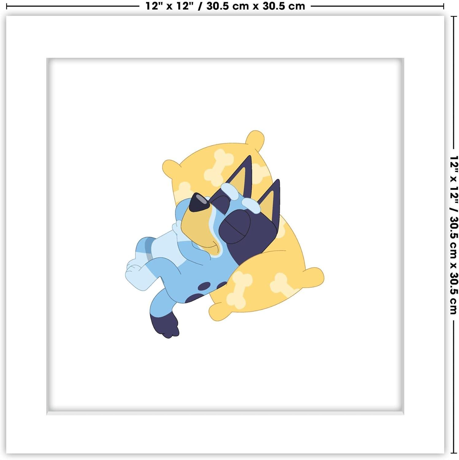 imageTrends International Gallery Pops Bluey Sweet Dreams Wall Art Wall Poster 1200 x 1200 White Frame VersionWhite Frame Version