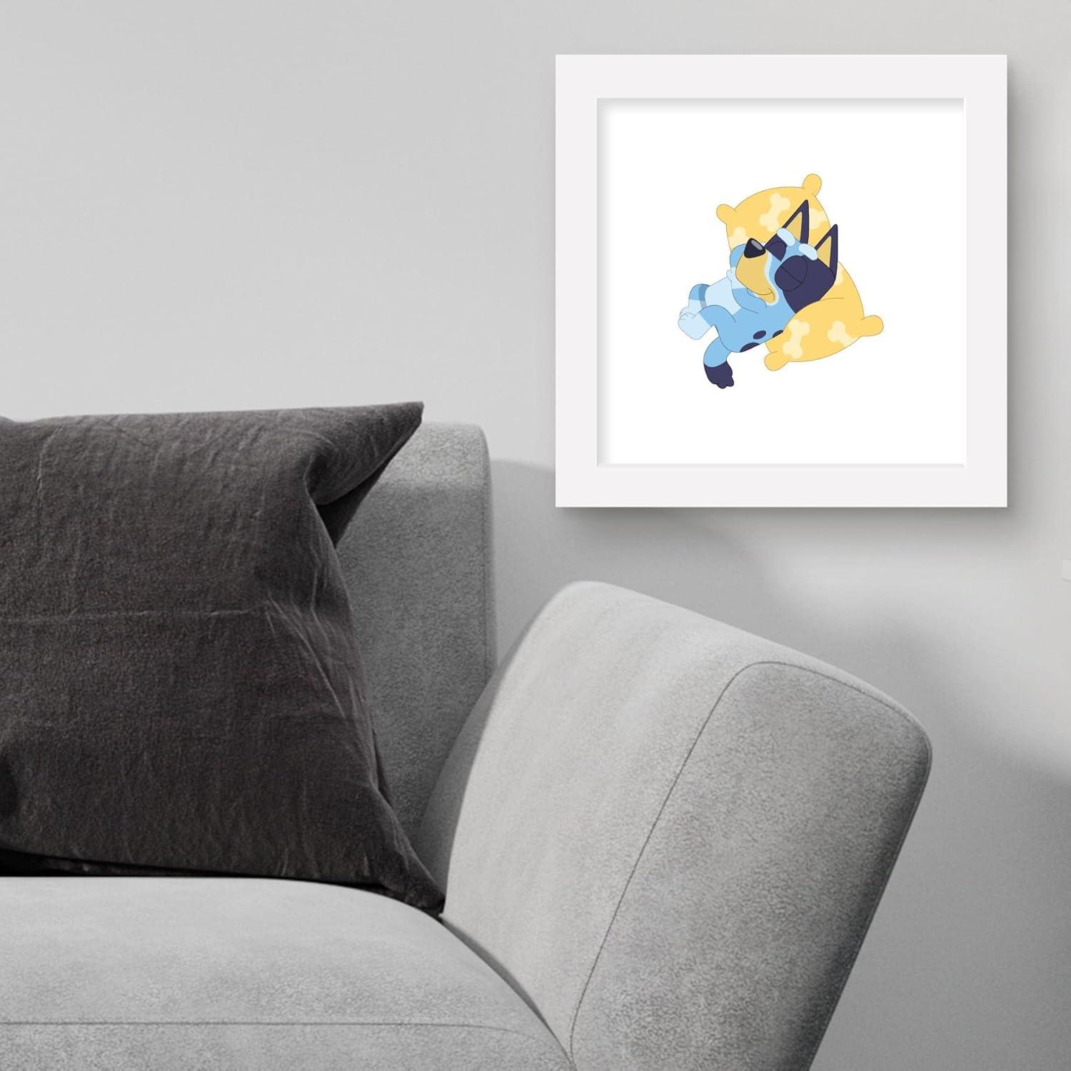 imageTrends International Gallery Pops Bluey Sweet Dreams Wall Art Wall Poster 1200 x 1200 White Frame VersionWhite Frame Version