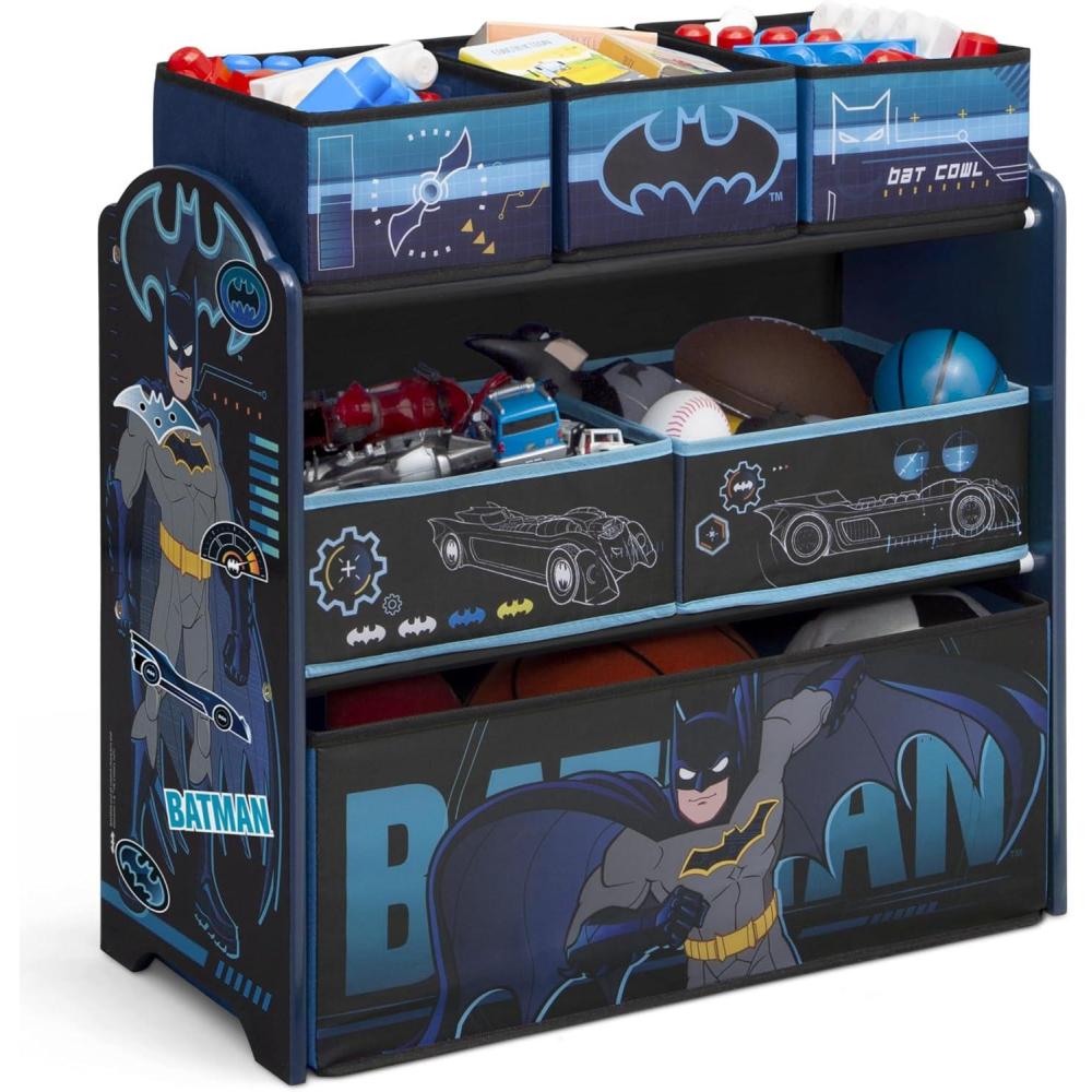 imageDelta Children Bluey Design amp Store 6 Bin Toy Storage Organizer Greenguard Gold Certified BlueBatman