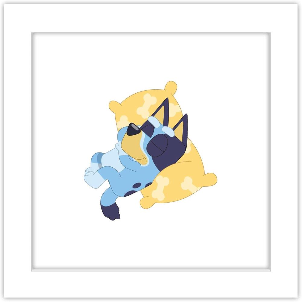 imageTrends International Gallery Pops Bluey Sweet Dreams Wall Art Wall Poster 1200 x 1200 White Frame VersionWhite Frame Version