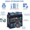 Delta Children – Bluey Design & Store 6 Bin Toy Storage Organizer – Greenguard Gold Certified, Blue(Batman)
