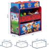 Delta Children – Bluey Design & Store 6 Bin Toy Storage Organizer – Greenguard Gold Certified, Blue(Paw Patrol Rescue Pups)