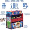 Delta Children – Bluey Design & Store 6 Bin Toy Storage Organizer – Greenguard Gold Certified, Blue(Paw Patrol Rescue Pups)