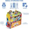 Delta Children – Bluey Design & Store 6 Bin Toy Storage Organizer – Greenguard Gold Certified, Blue(Sesame Street)