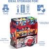 Delta Children – Bluey Design & Store 6 Bin Toy Storage Organizer – Greenguard Gold Certified, Blue(Spider-man)