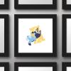 Trends International Gallery Pops Bluey – Sweet Dreams Wall Art Wall Poster, 12.00″ x 12.00″, White Frame Version(Black Frame Version)