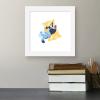 Trends International Gallery Pops Bluey – Sweet Dreams Wall Art Wall Poster, 12.00″ x 12.00″, White Frame Version(White Frame Version)
