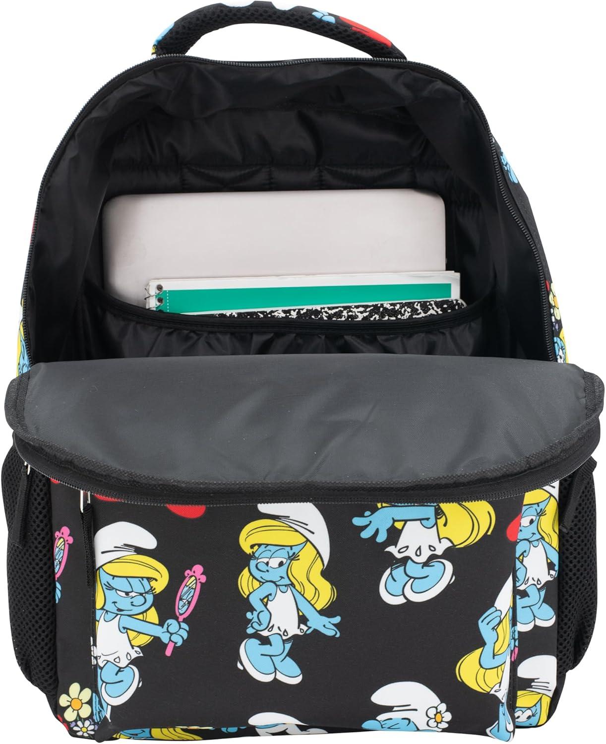 imageAI ACCESSORY INNOVATIONS Bluey amp Bingo 2 in 1 kids Backpack 16 School Bag with Insulated Pocket amp Bento Box for Boys amp Girls BlueSmurfs
