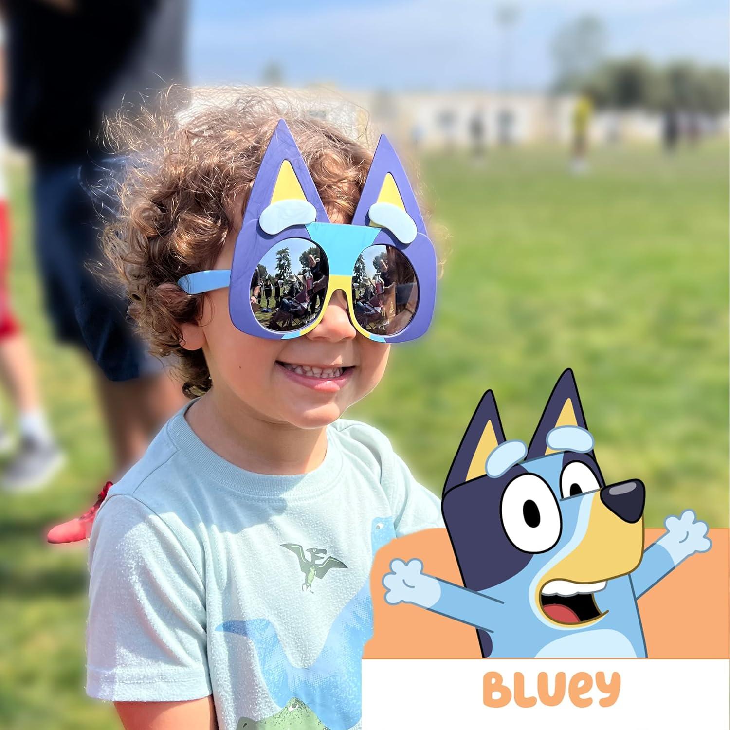 imageBLUEY Costume Sunglasses Bluey Bingo Bandit Chilli or Chattermax Costume Accessory Child and Adult SizeBluey