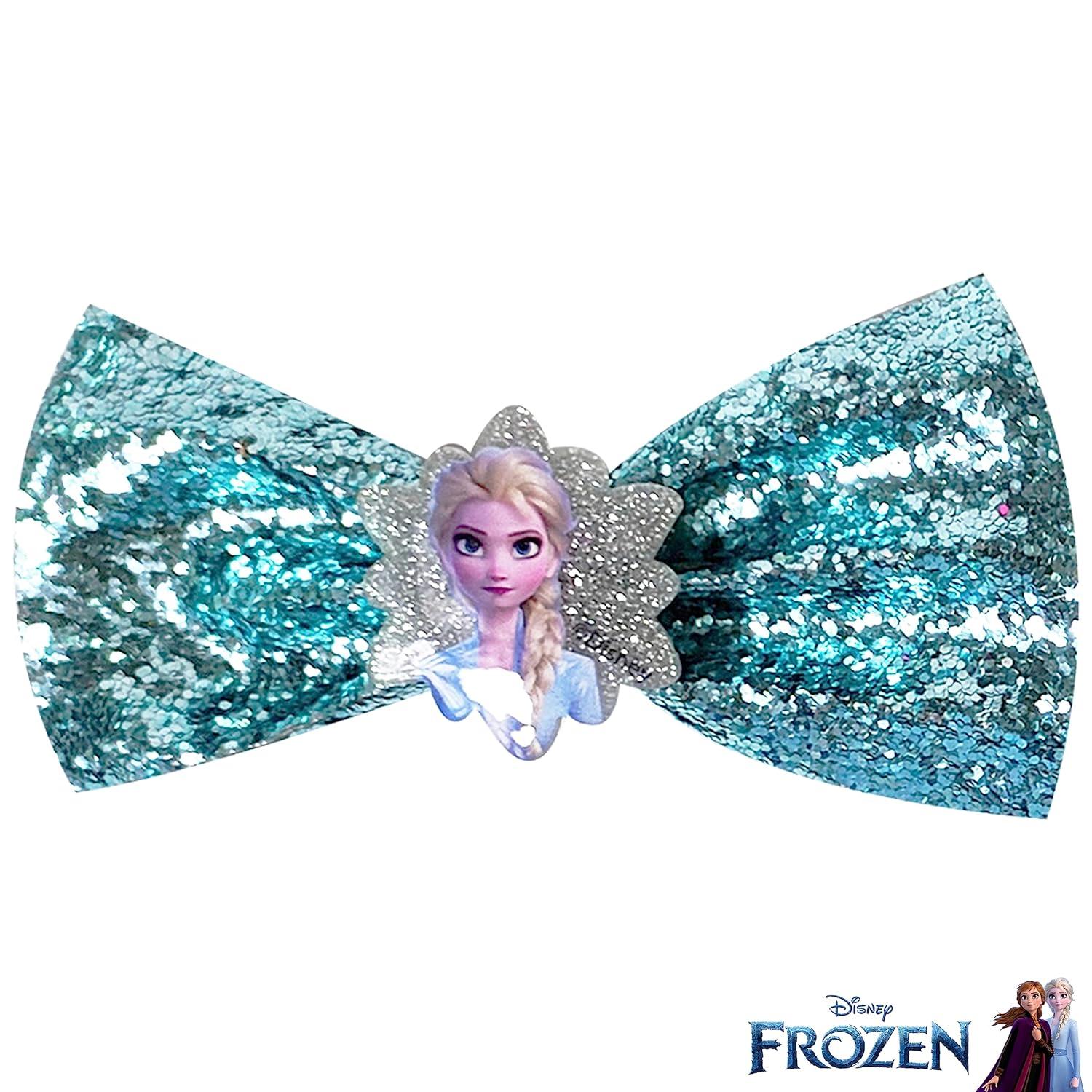 imageBaby Shark Kids Hair Bows Hair Accessories Gift Set 7 Pcs 4 Inch Bundle for Girls Different Character on each Clip Alligator Clip Ages 3 Disney Frozen 2