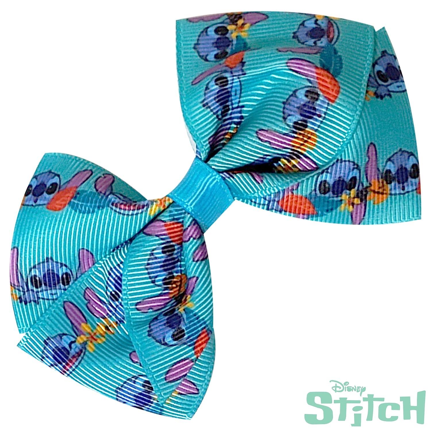 imageBaby Shark Kids Hair Bows Hair Accessories Gift Set 7 Pcs 4 Inch Bundle for Girls Different Character on each Clip Alligator Clip Ages 3 Disney Stitch