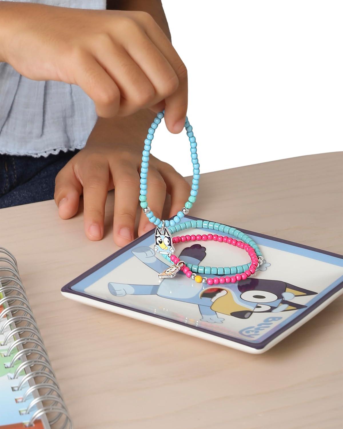 imageBingo and Bluey Bracelets for Girls 6Piece Set Official License Stretch Friendship Bracelets