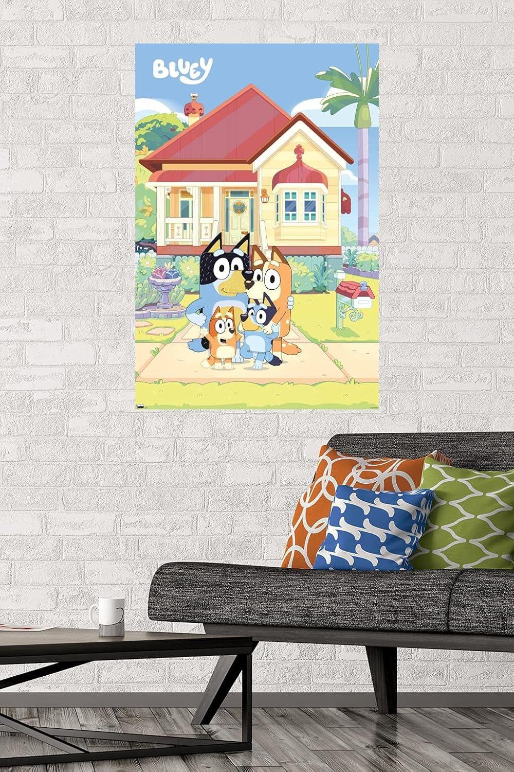 imageBluey Family Wall Poster 19L x 13W Premium Unframed VersionPremium Unframed Version