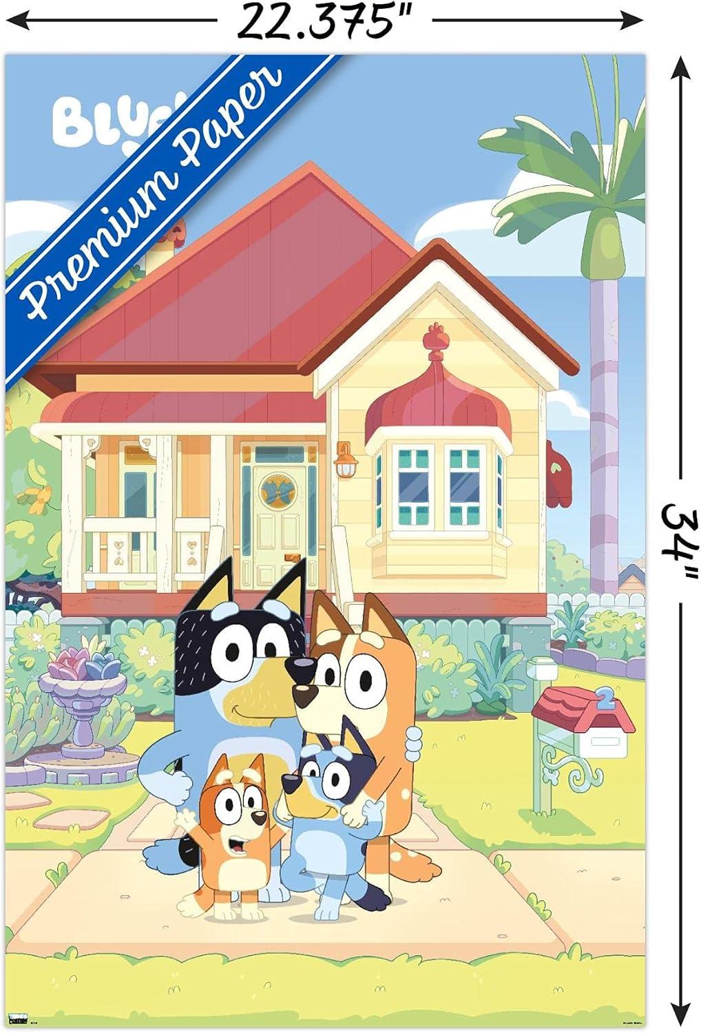 imageBluey Family Wall Poster 19L x 13W Premium Unframed VersionPremium Unframed Version