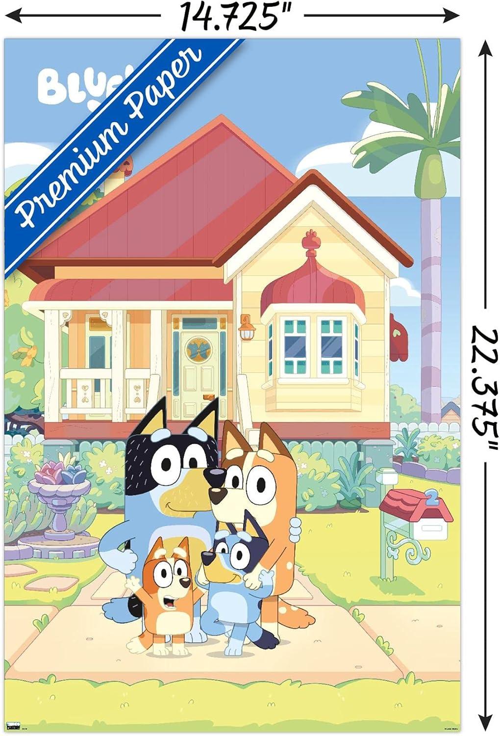 imageBluey Family Wall Poster 19L x 13W Premium Unframed VersionPremium Unframed Version