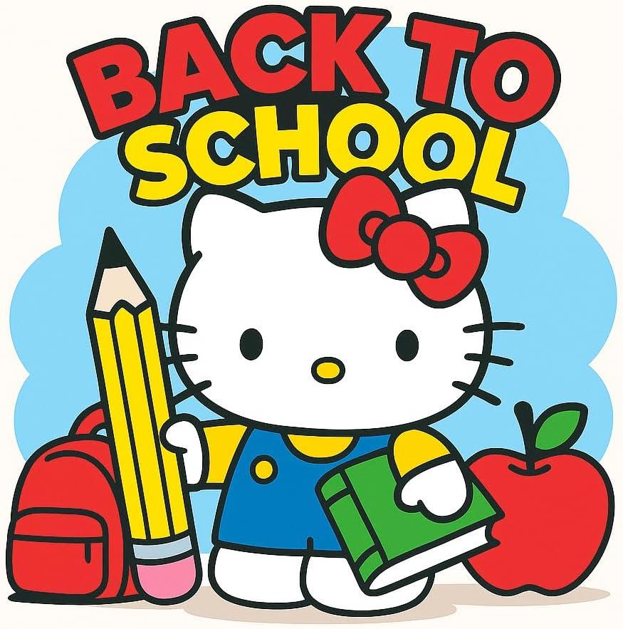 imageBluey Backpack for Kids Bluey and Bingo Bookbag for Girls Boys Unisex Toddler Travel Bag Mesh Cordura Lightweight Backpack Ages 3Hello Kitty
