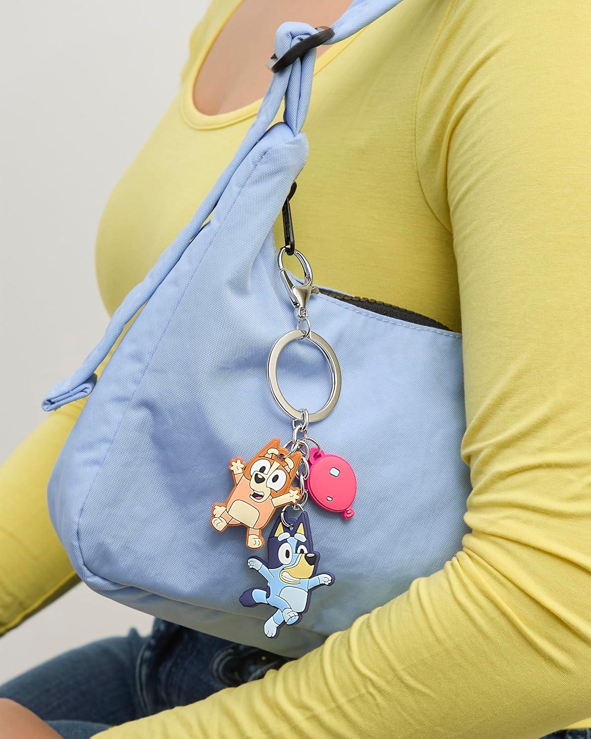imageBluey Bingo Red Balloon Backpack Bag Charm for Girls Official License Keepy Uppy Backpack Charm and Keychain