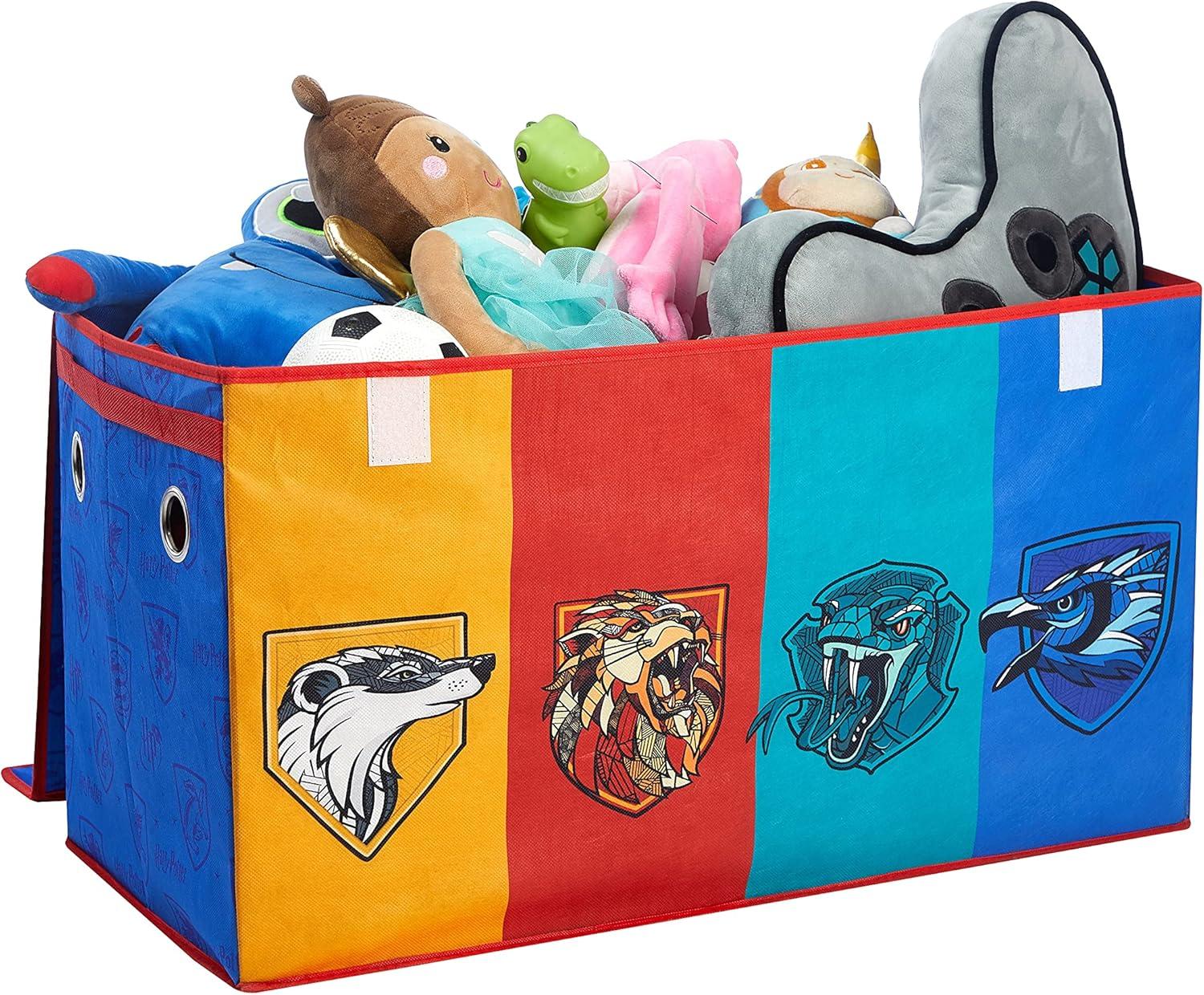 imageBluey Collapsible Storage Trunk Durable Fabric Chest with Soft Lid 285x145x16Kids Room OrganizerHarry Potter
