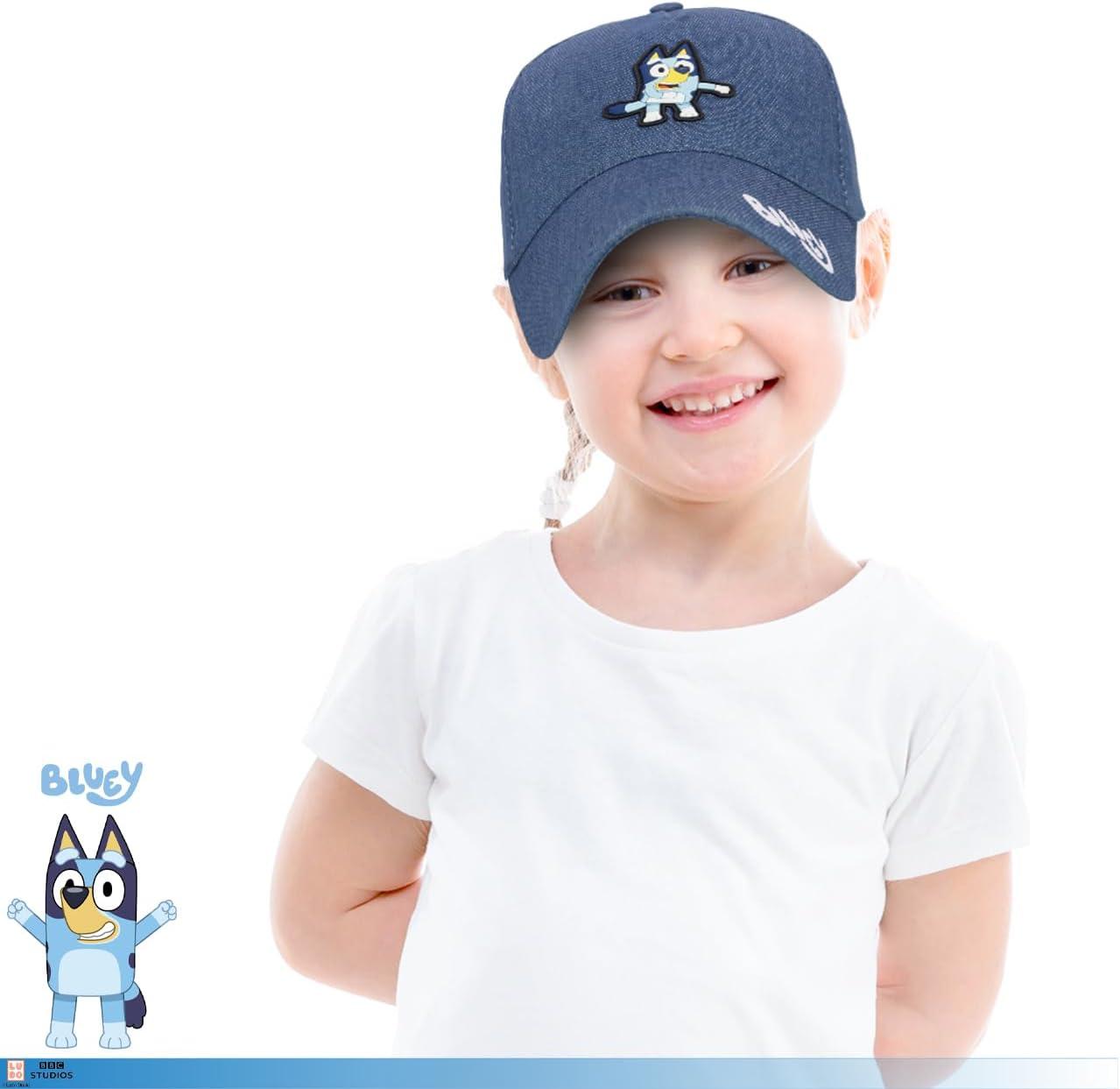 imageBluey Hat Toddler Baseball Cap Cute Hat for Kids Adjustable Toddler Ball Cap Bingo BanditBlue Denim