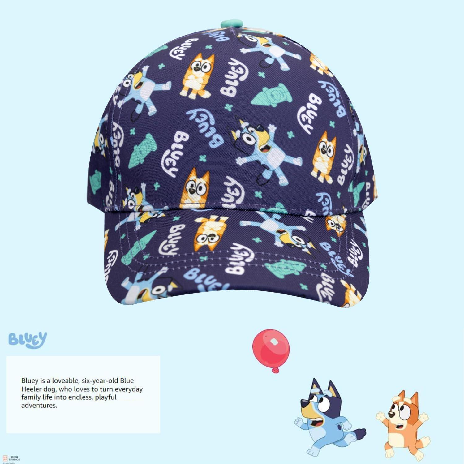 imageBluey Hat Toddler Baseball Cap Cute Hat for Kids Adjustable Toddler Ball Cap Bingo BanditMulticolor