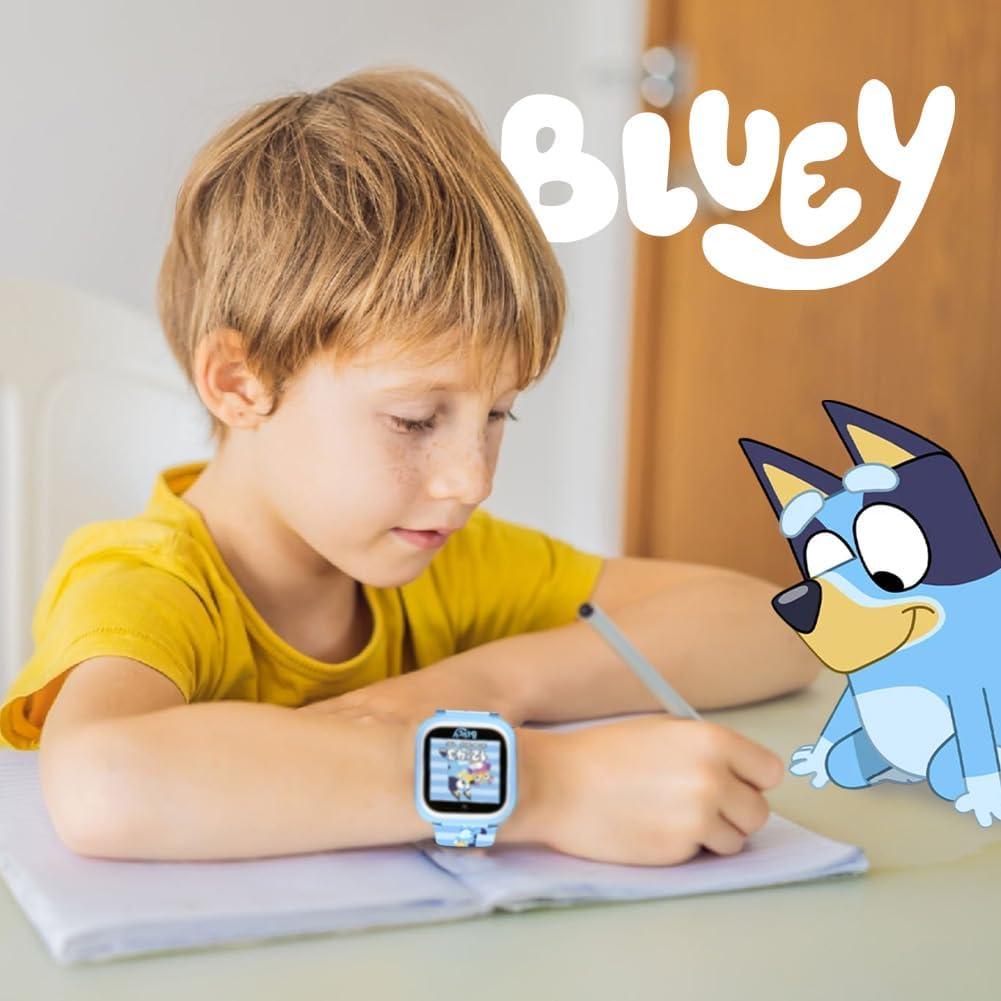 imageBluey Kids Smartwatch with Camera Games Pedometer and Audio Recorder for Creative Play and Learning 15 Touchscreen Blue Fits 5580 Wrists for Boys and Girls Ages 3