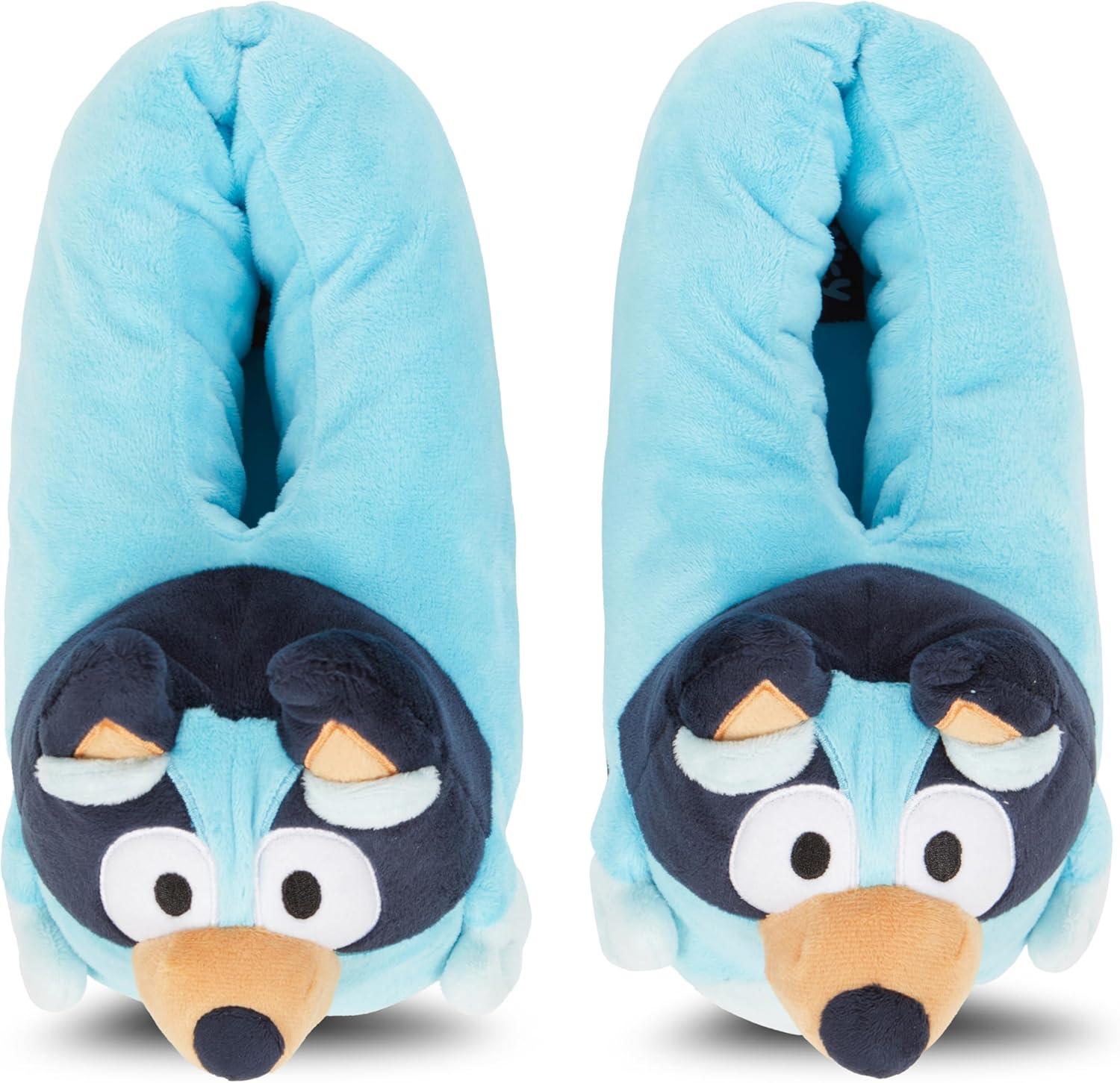 imageBluey Ladies Bingo Slippers Ladies Classic Bingo Big Face Plush Slippers Bandit Chilli amp Bingo 3D Plush Slippers
