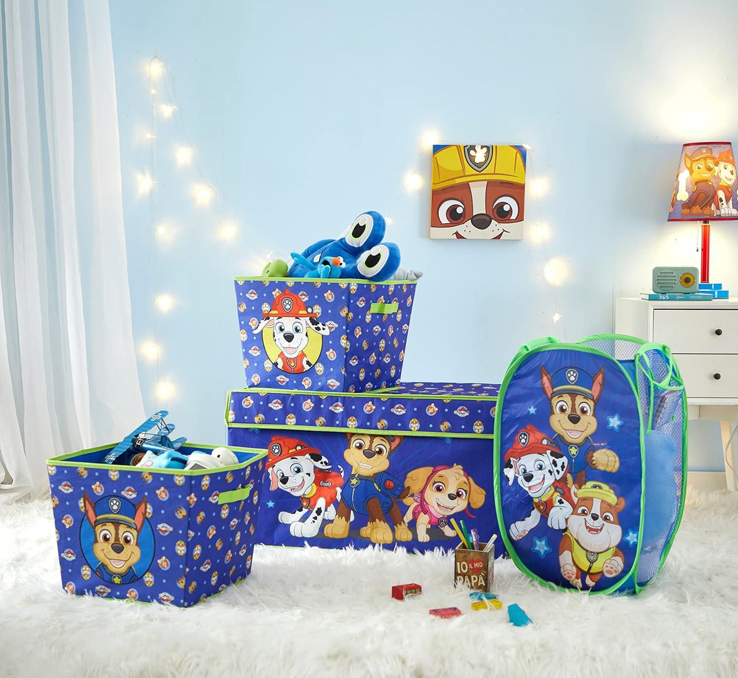 imageBluey PopUp Hamper with Carry Handles 21 x 135 Bluey and Bingo Design Lightweight amp Collapsible Laundry Basket for Kids Bedroom Bathroom or PlayroomPaw Patrol Chase Rubble Marshall