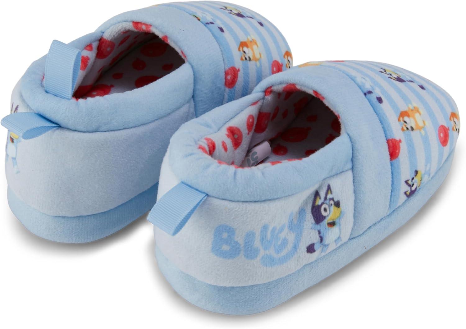 imageBluey amp Bingo Plush Kids Slippers Cozy SlipOn Aline Slippers for Boys amp Girls Featuring Bandit Chilli amp BingoBlue