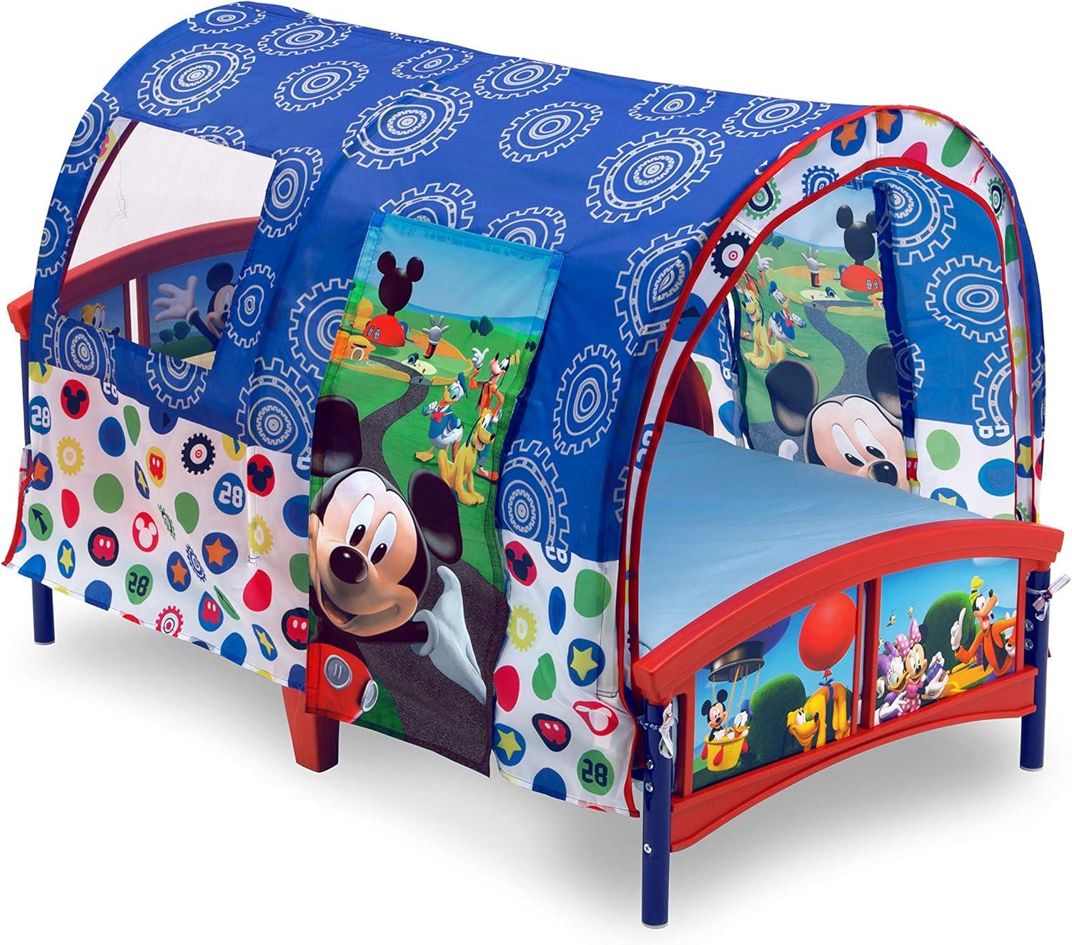 imageDelta Children Bluey Plastic Toddler Bed with TentMickey Mouse