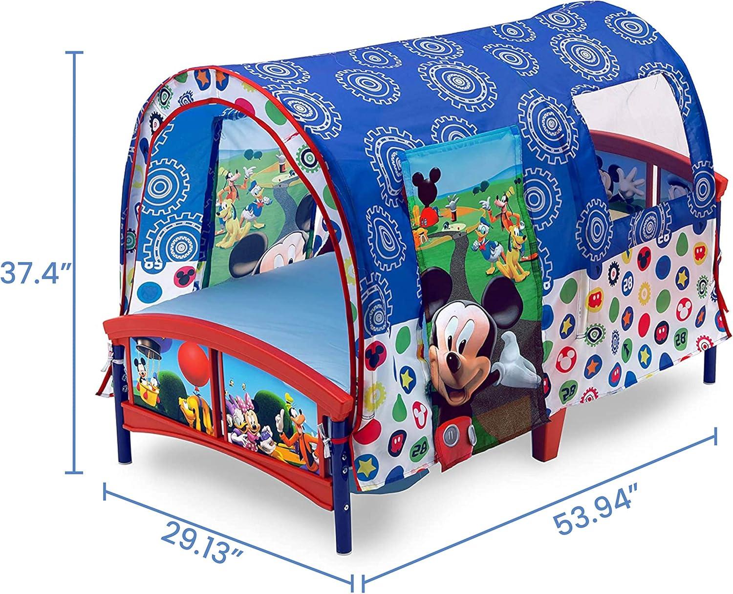 imageDelta Children Bluey Plastic Toddler Bed with TentMickey Mouse