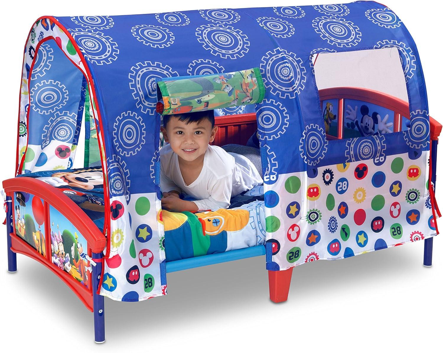 imageDelta Children Bluey Plastic Toddler Bed with TentMickey Mouse