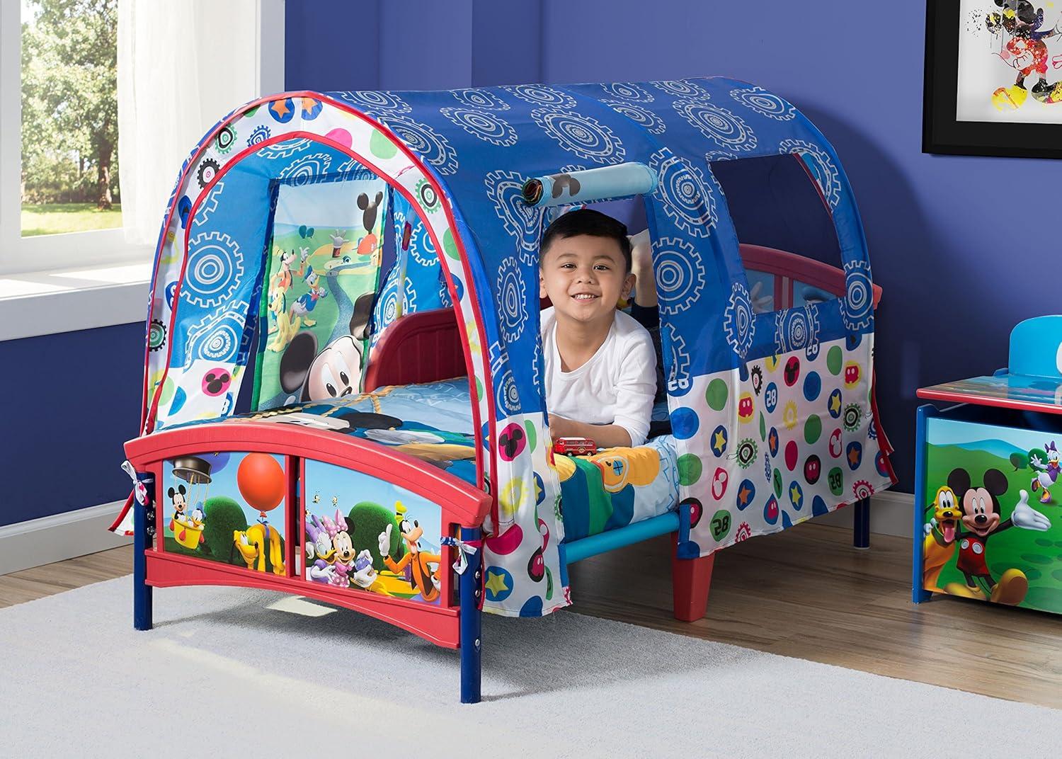 imageDelta Children Bluey Plastic Toddler Bed with TentMickey Mouse