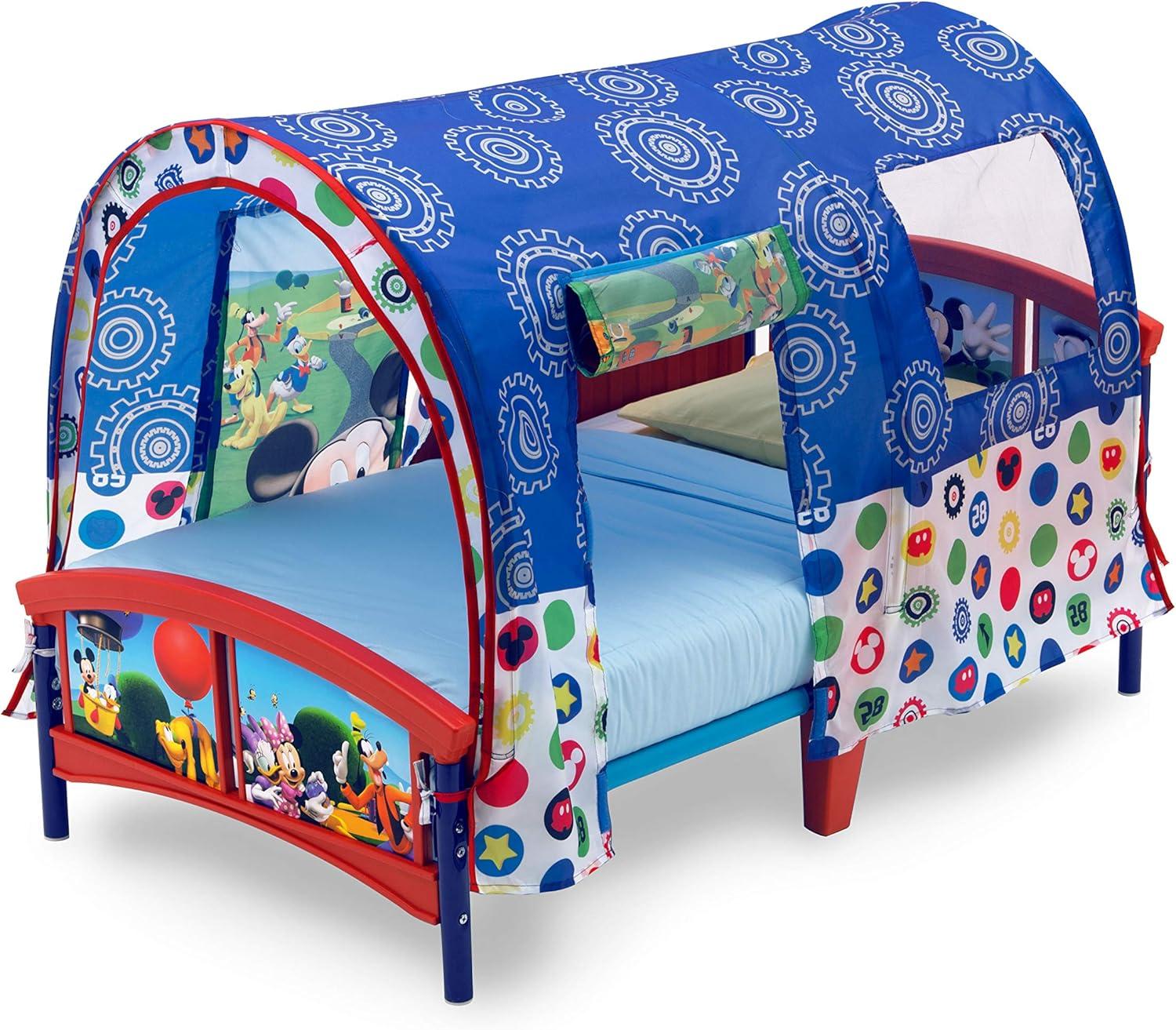 imageDelta Children Bluey Plastic Toddler Bed with TentMickey Mouse